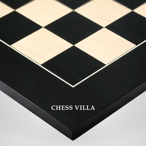 21″ Champions Choice Classic Tournament Chess Board In Ebony Wood & Maple Wood- 55 mm Square