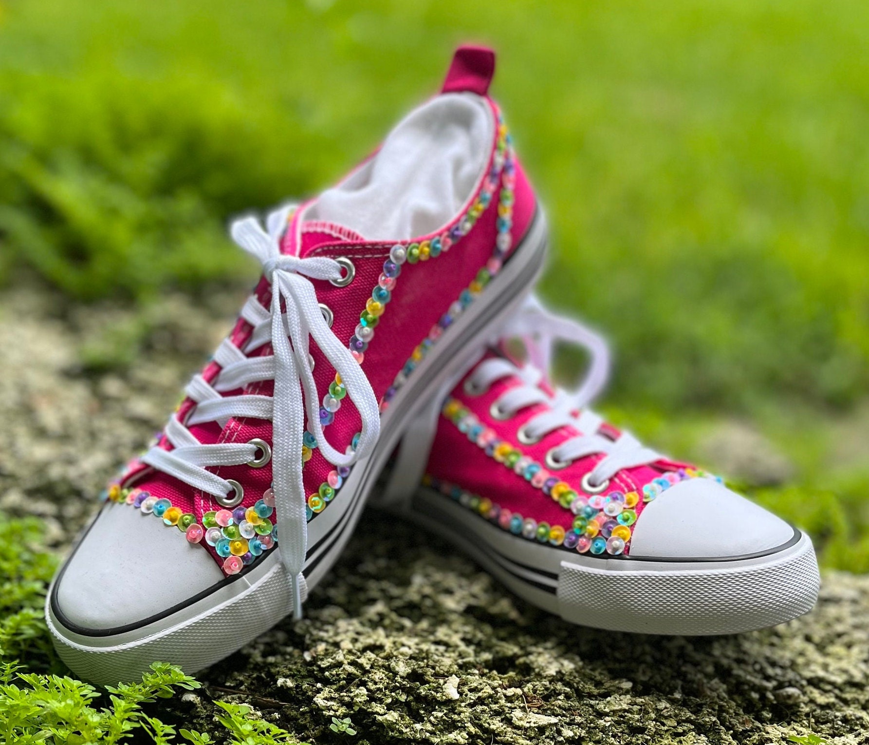 sequin tennis shoes for adults