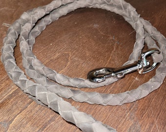 brown leather leash