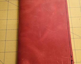 leather servers book (red)