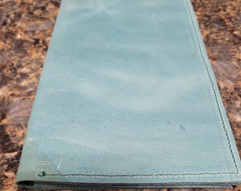 leather server book (coral)
