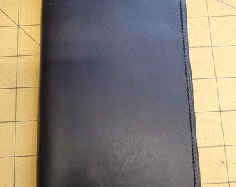 leather servers book (black)