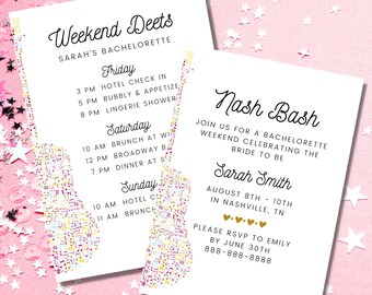 Nash Bash Itinerary Etsy France