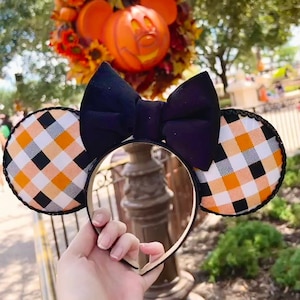 Herbst Karo Ernte Flanell Minnie Ohr stirnband