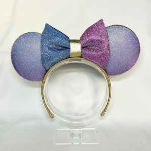 Sleeping Beauty Aurora Pink Blue Color Shifting Glitter Disney Ear Headband