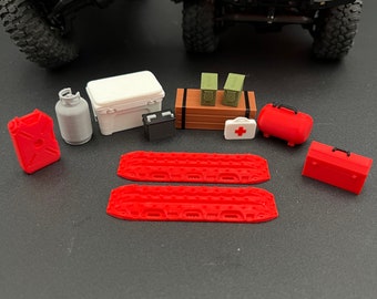 1/10 Scale RC Stretcher Truck Ambulance - Garage Miniature Accessory For Crawlers, Fits Multiple Scales