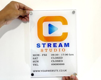 Acrylic Business Sign - Commercial Custom Plaque