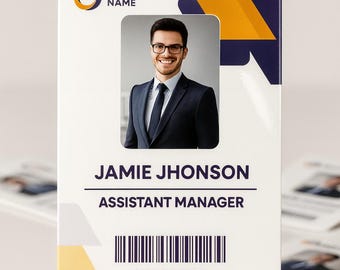 Custom Photo ID Card - Personalised Employee Badge