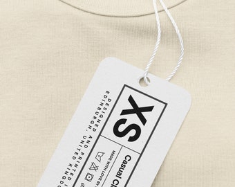 Custom Clothing Swing Tags Clothing Tags with hole Gift tags