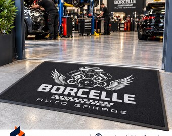 Personalised Business Door Mat, Custom Printed Company Logo Mat, Shop Entrance Mat