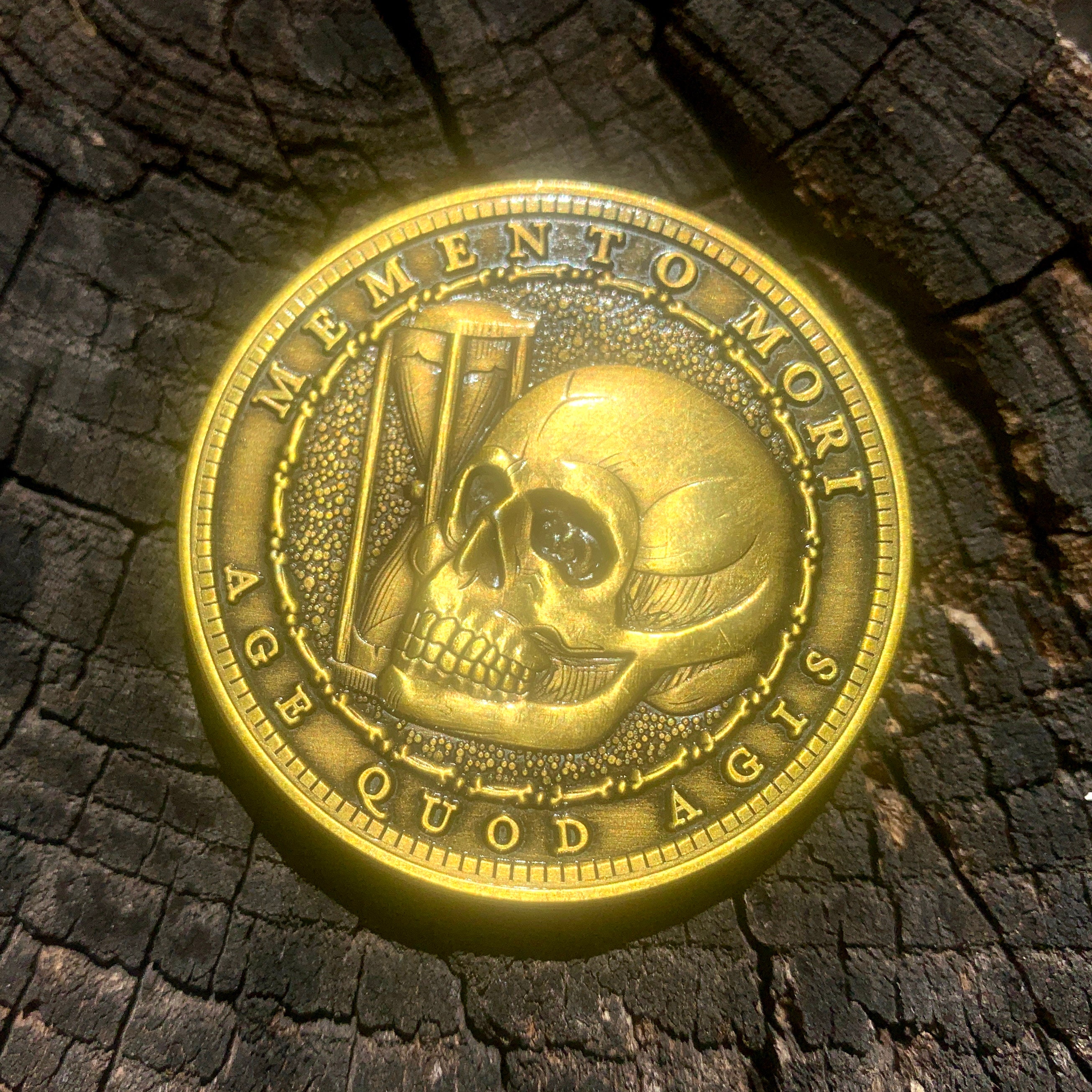 Memento Mori Carpe Diem Coin - Stoic Decision Maker & Daily Reminder  Memento Mori Carpe Diem Stoic Coin