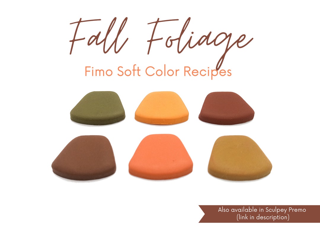 Fall Foliage, Fimo Soft, Polymer Clay Color Recipes, Fall Autumn Winter Palette, Dark Bright