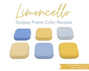 Limoncello, Sculpey Premo, Recetas De Colores De Arcilla Polimérica, Paleta Primavera Verano, Tonos Pastel Brillantes, Tutorial De Mezcla De Arcilla