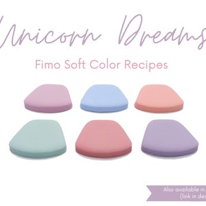 Unicorn Dreams, Fimo Soft, Recetas De Colores De Arcilla Polimérica, Paleta Primavera Verano, Tonos Pastel Brillantes, Tutorial De Mezcla De Arcilla