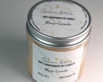 Mango/Lavender Scented Soy Candle