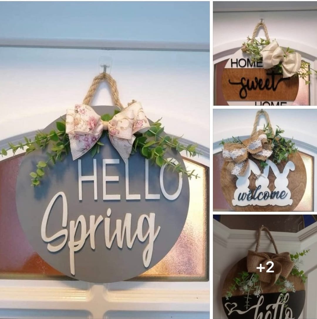 Decorative Door Signs Etsy