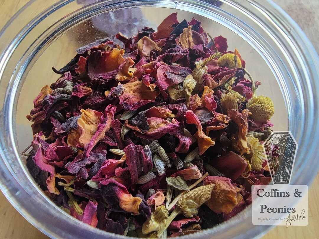 Calm as a Midnight Graveyard Loose Herbal Tea | Rose, Hibiscus ...