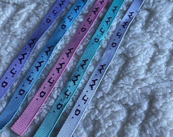 WWJD Woven Adjustable Bracelets (Multiple Colors Available)