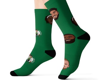 Boston Celtics Socks | Jayson Tatum | Jaylen Brown | Al Horford | Jrue Holiday | Kristaps Porzingis | Basketball socks | NBA socks