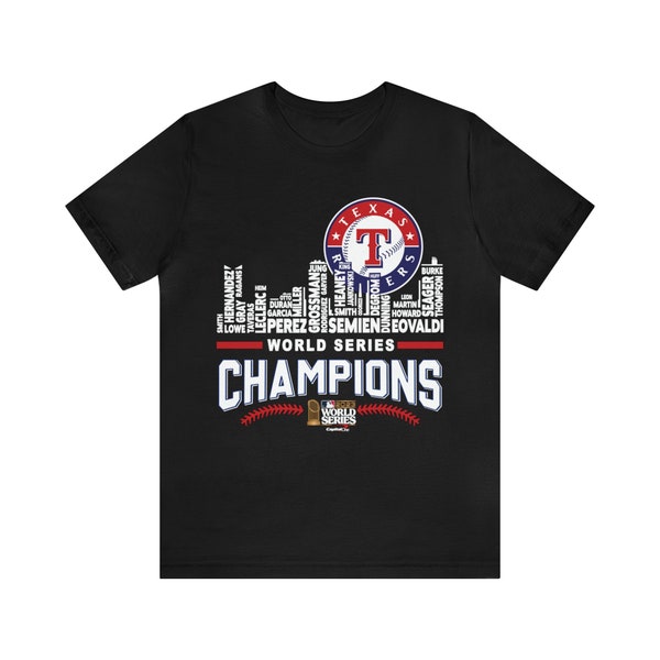 T-shirt Série mondiale 2023 des Rangers du Texas | Chemise de baseball des Rangers | T-shirt unisexe tendance | T-shirt tendance | Champions de baseball | Maillot Série mondiale