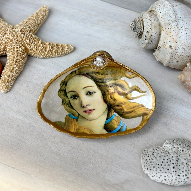 Birth of Venus Decoupage Seashell Venus Goddess Aphrodite Etsy