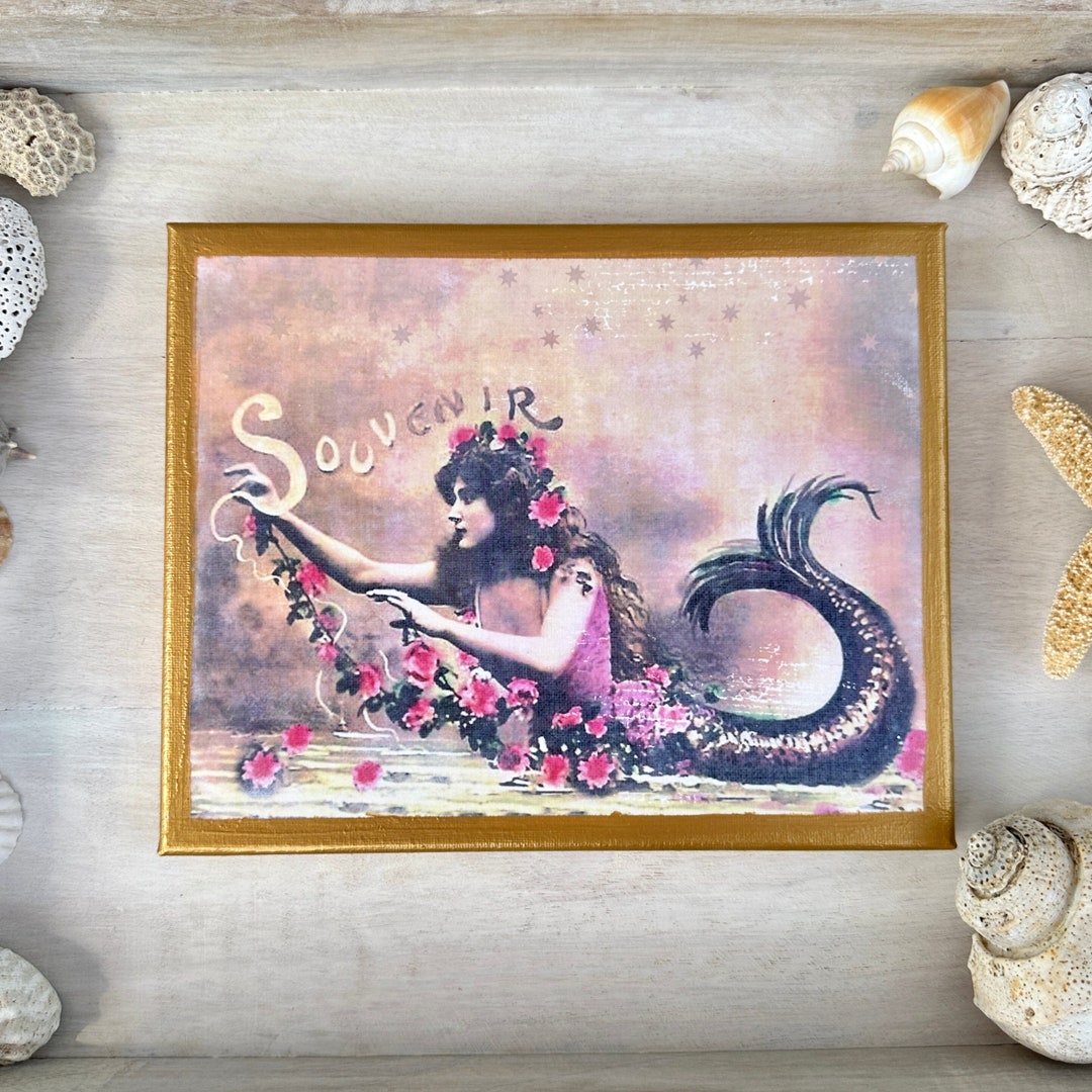 Vintage Mermaid Wall Decor