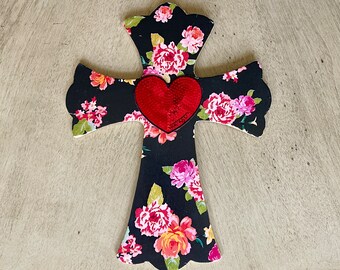 Floral Wall Cross - Etsy