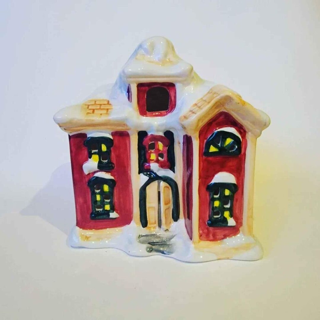 Victorian Christmas Village Tea Light House Etsy