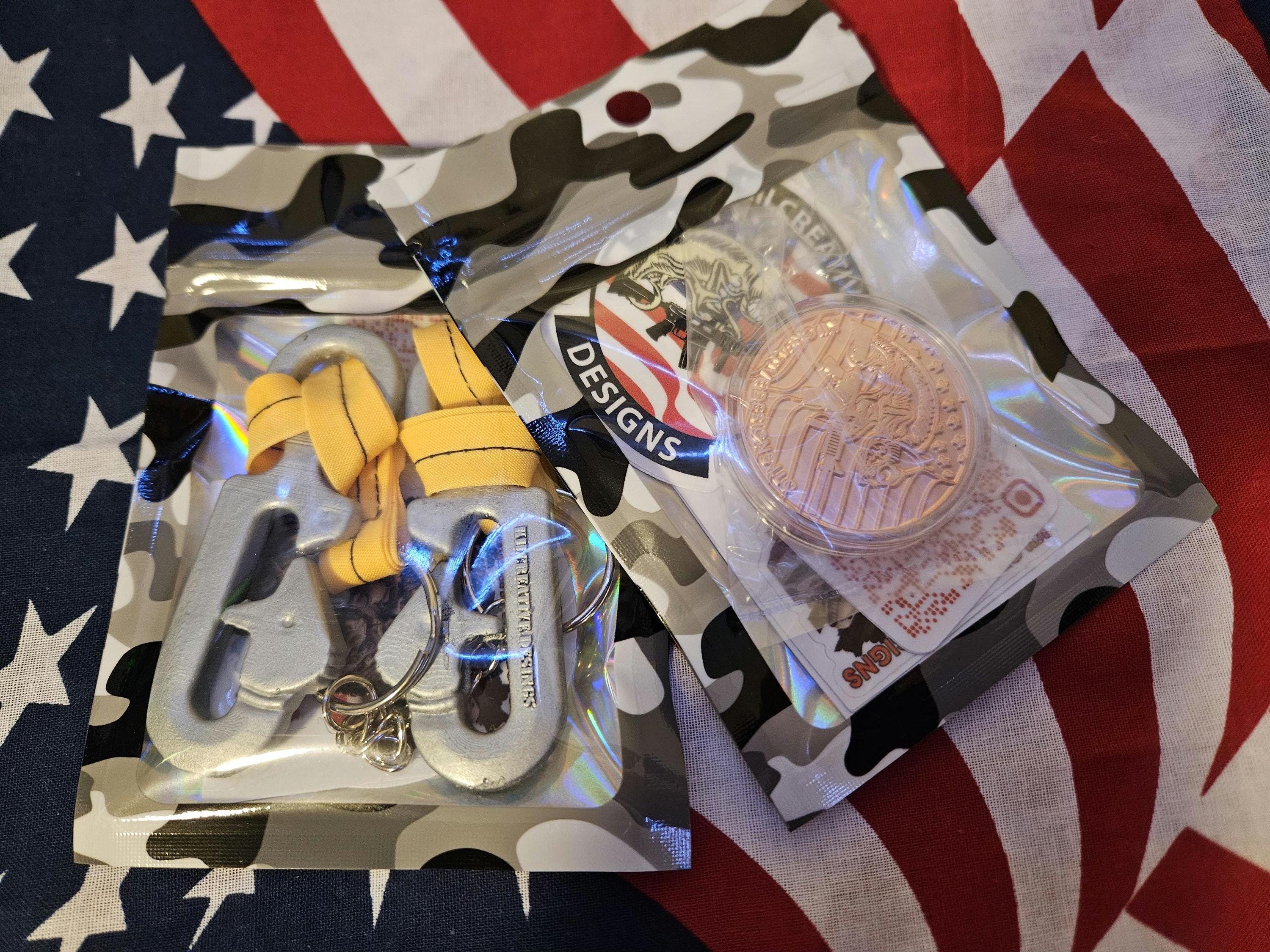 Kilcreative Designs COMBO, 2 Keychains and a Challenge coin!