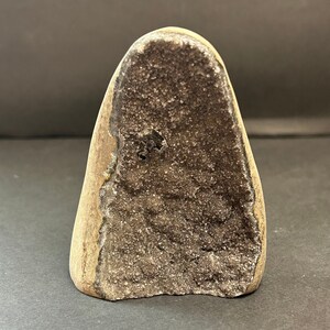 Black Amethyst | Druzy Amethyst Crystal Cut Base | Black Amethyst Cut Base Crystal | Amethyst Crystal Freeform