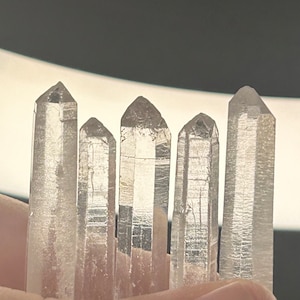 Quartz Point | Natural Unpolished Lumerian Quartz | Rough Clear Quartz Points | Lumerian Seed Quartz