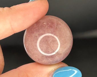 Purple Rose Quartz Sphere | Mini Purple Rose Quartz Crystal Sphere | Lavender Rose Quartz Mini Sphere