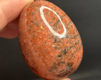 Red Marble Egg | Red Marble Crystal Egg Carving | Red Conglomerate Jasper Carving