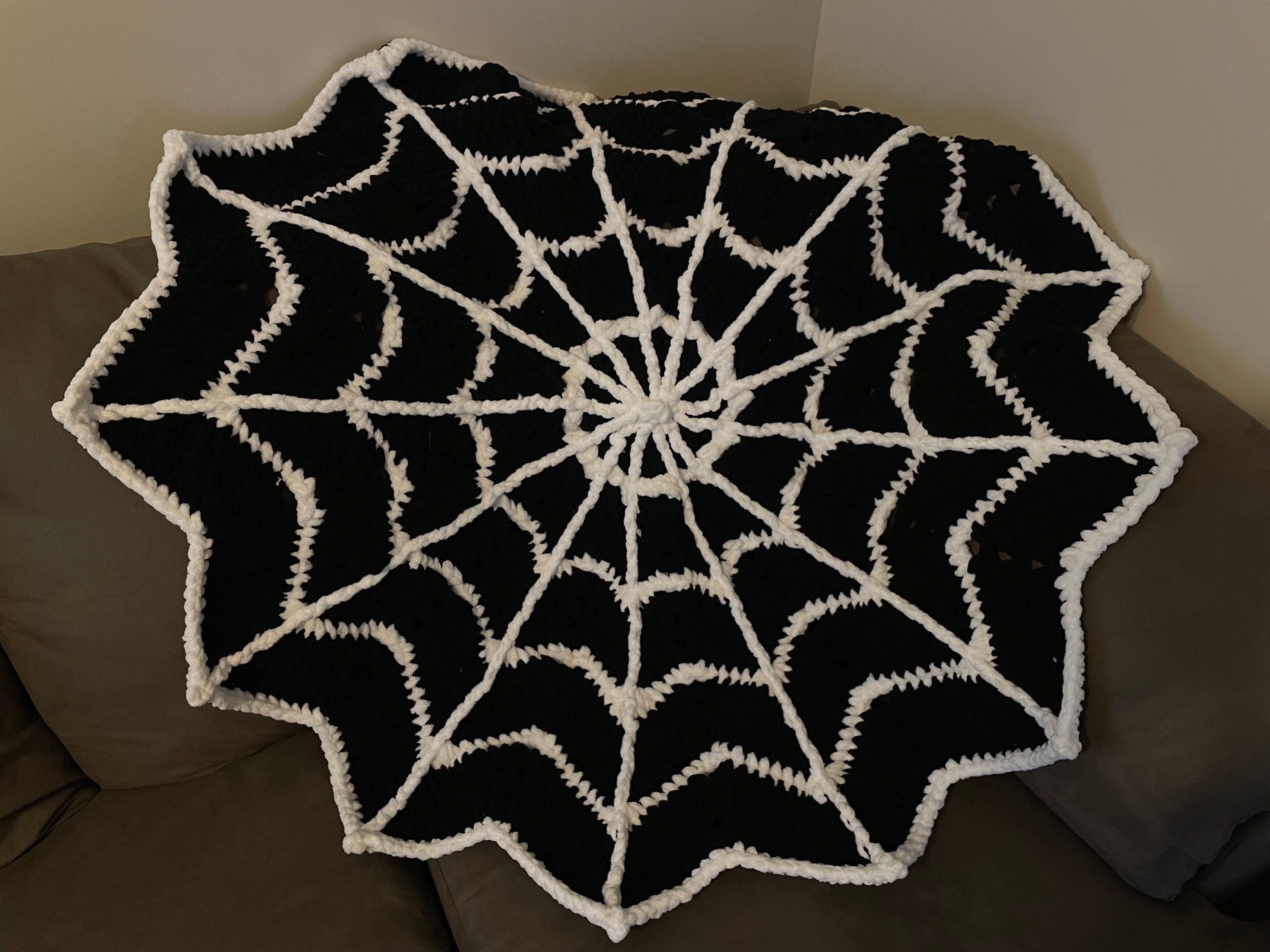 Crochet Spiderweb Blanket Etsy
