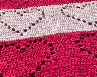 Crochet Heart Blanket