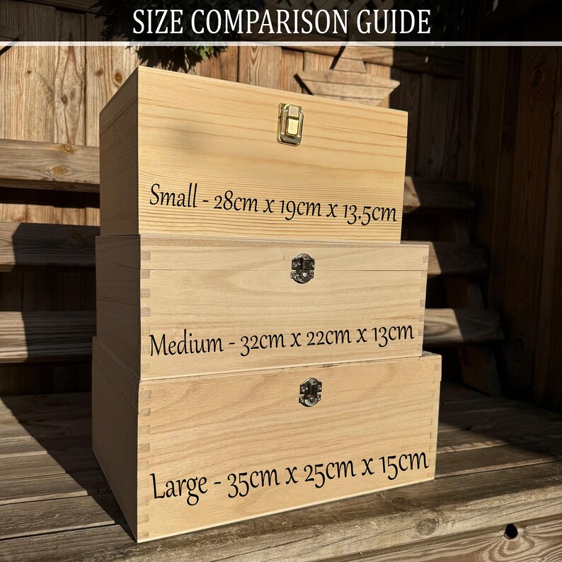 Personalized Wedding Keepsake Box - Custom Printed Wooden Memory Box ...