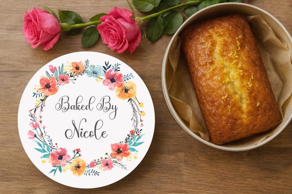 Personalized Cake Tin with Custom Name – Vintage Style Biscuit & Treat Storage – Custom Gift for Bakers - End of Term Teacher Gift