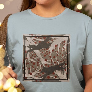 Fairytale Inspired Enchanted Forest Wolf T Shirt Brothers Grimm Little Red Riding Hood Fantasy Book Booktok