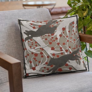 Fairytale Inspired Enchanted Forest Wolf Pillow Brothers Grimm Little Red Riding Hood Fantasy Book Booktok