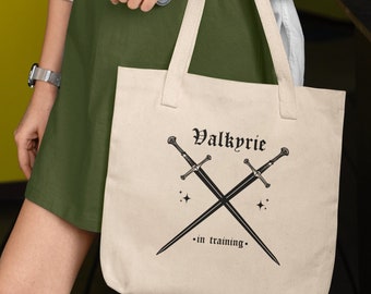 Valkyrie In Training Organic Cotton Canvas Tote Bag