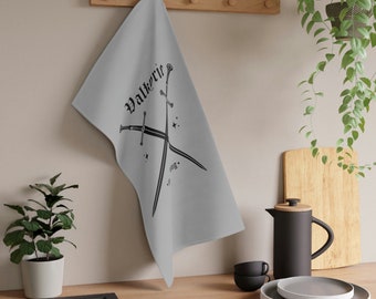 Booktok Valkyrie Kitchen Towel: Fantasy Warrior Design