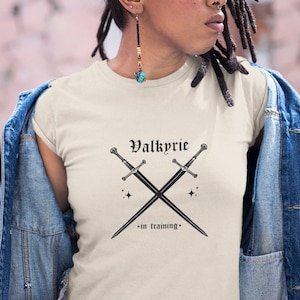 Booktok Valkyrie In Training Unisex Jersey T Shirt Book Bookstagram Warrior Fantasy Romance Nesta Gwyn Emerie Cassian Aesthetic