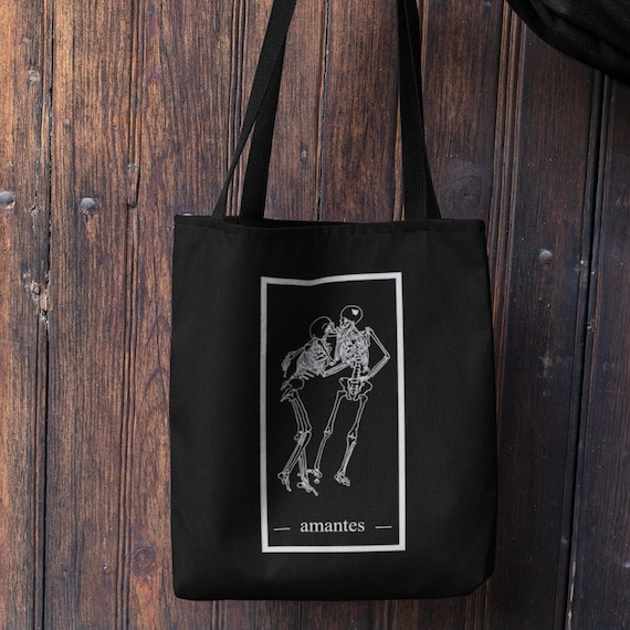 Pompeii the Lovers Tote Bag the Lovers Tarot Skeleton Etsy