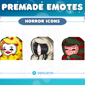Horror Twitch Emotes | Halloween Twitch Emotes | Spooky Emotes | Halloween Emotes