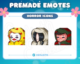 ホラー Twitch エモート | ハロウィーン Twitch エモート | 不気味なエモート | ハロウィーン エモート