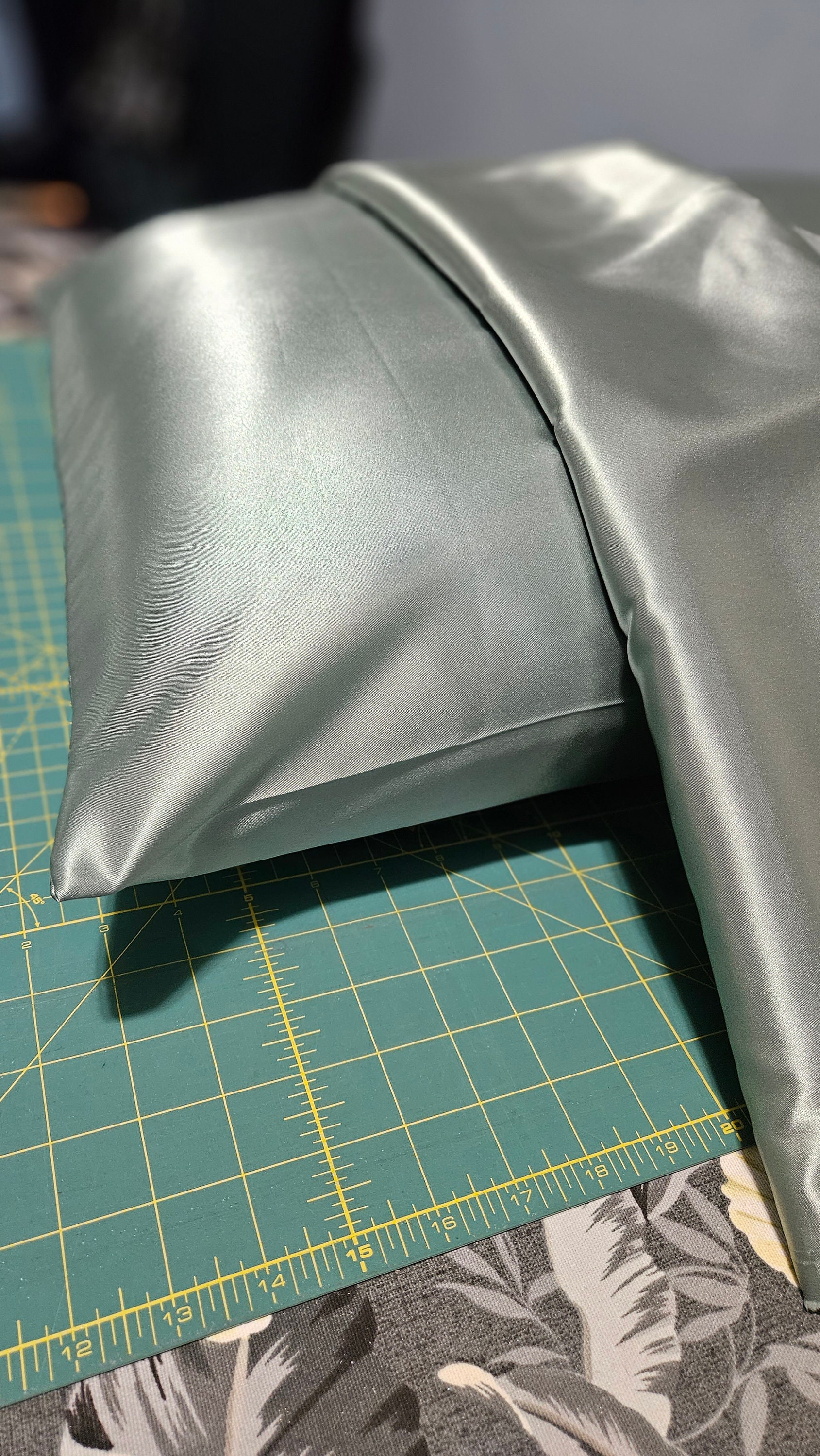 Dark Silver Satin Fabric, Silky Satin Fabric Silver , Bridal Satin