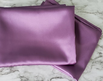 Satin pillowcase without zipper, Zipperless pillowcase, Queen or King, pastel pillowcase, No zipper pillowcase, Quick ship pillowcase