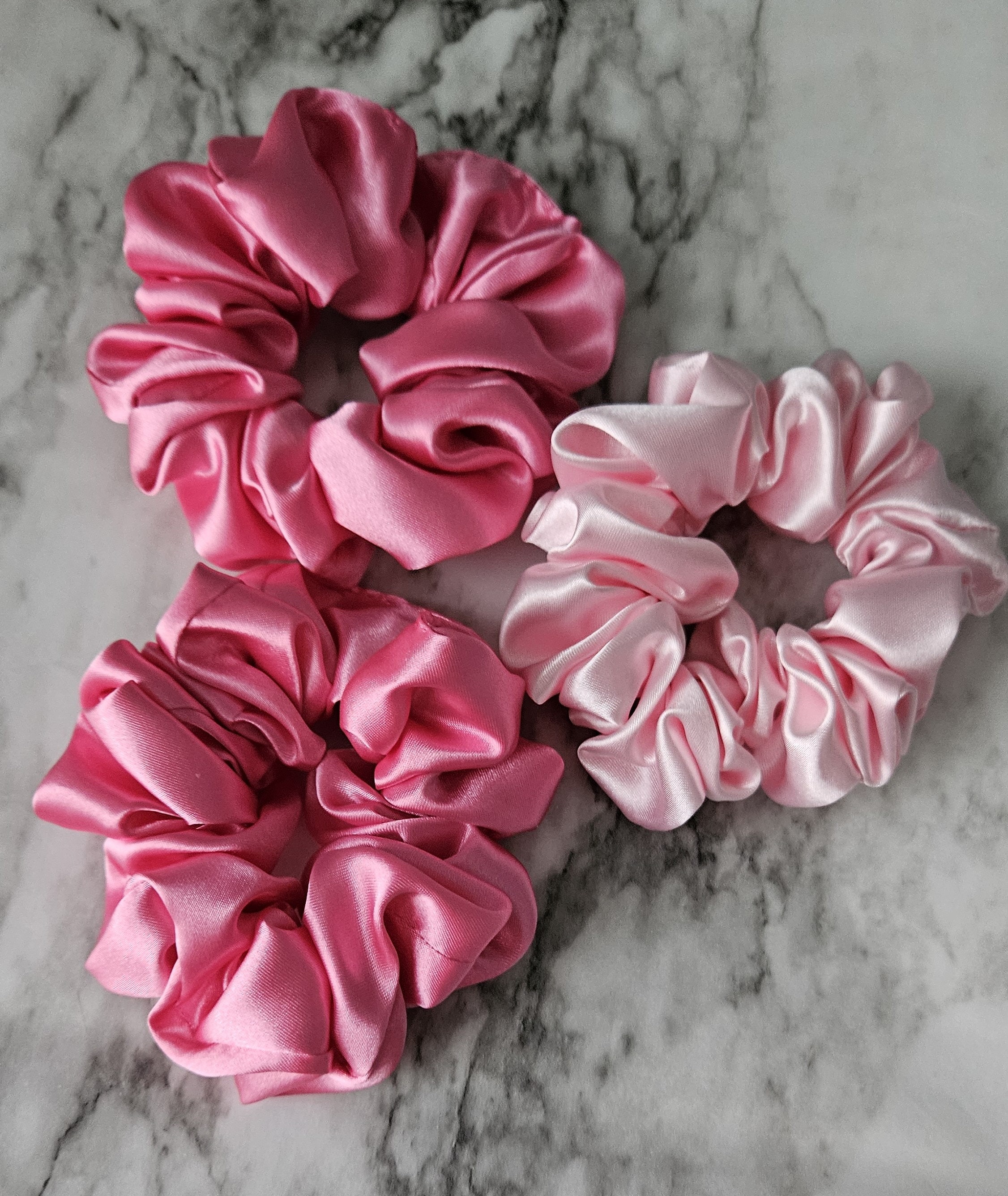 Barbie scrunchie, hot pink scrunchies, scrunchy