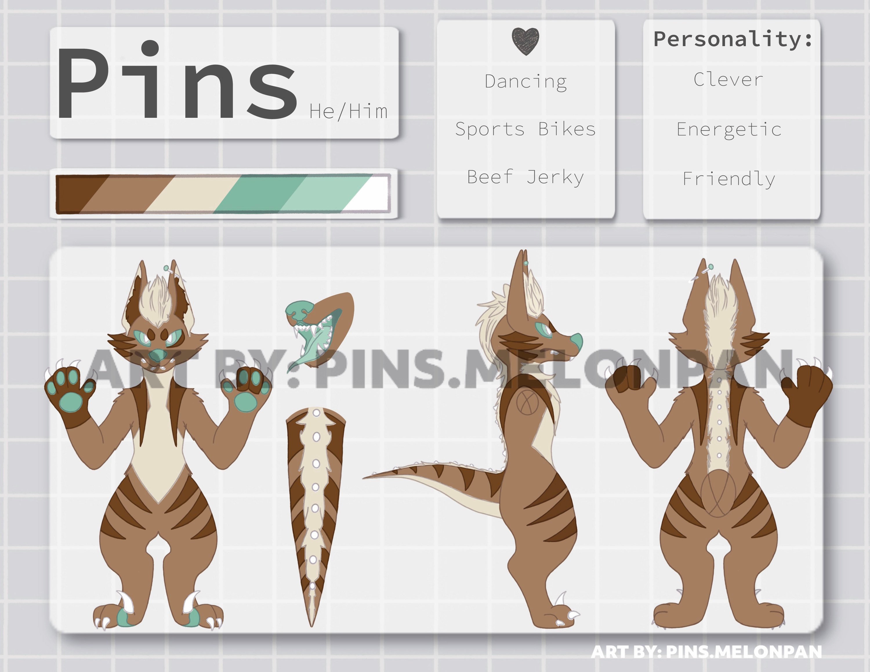CUSTOM Fursona Reference Sheet - Etsy