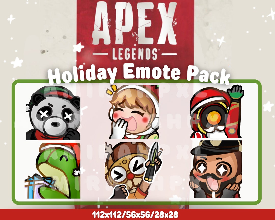 Apex Legends Holiday Emote Pack New Skins Emotes Christmas Etsy